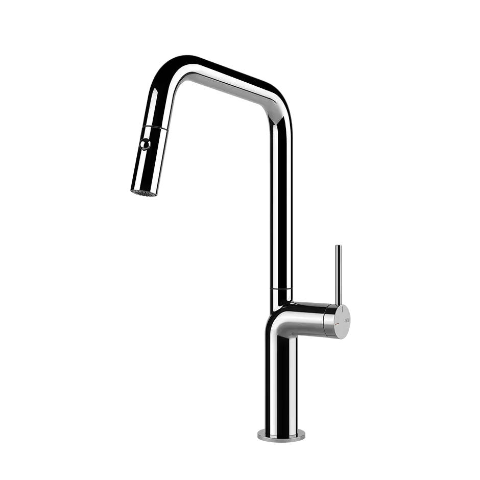 Смеситель для кухни вытяжной излив STELO 031 Chrome GESSI