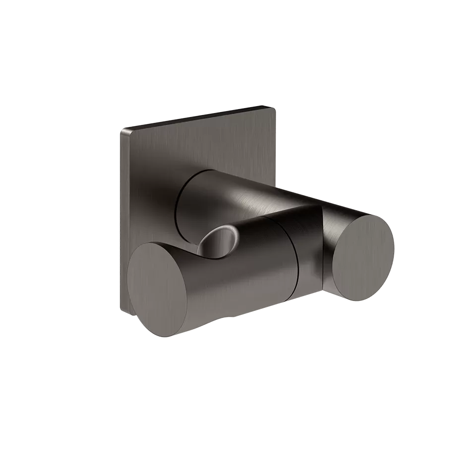 Держатель для лейки поворотный gessi inverso 707 black metal brushed pvd
