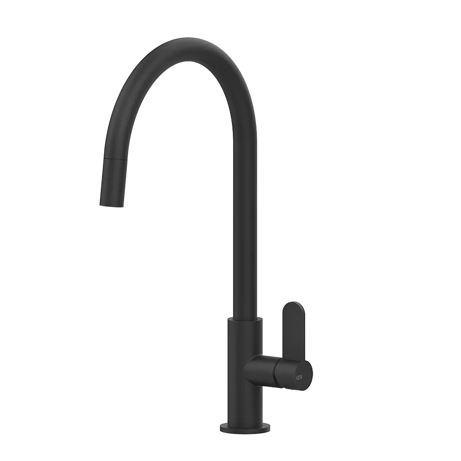 Смеситель для кухни вытяжной излив HELIUM 299 Black XL GESSI