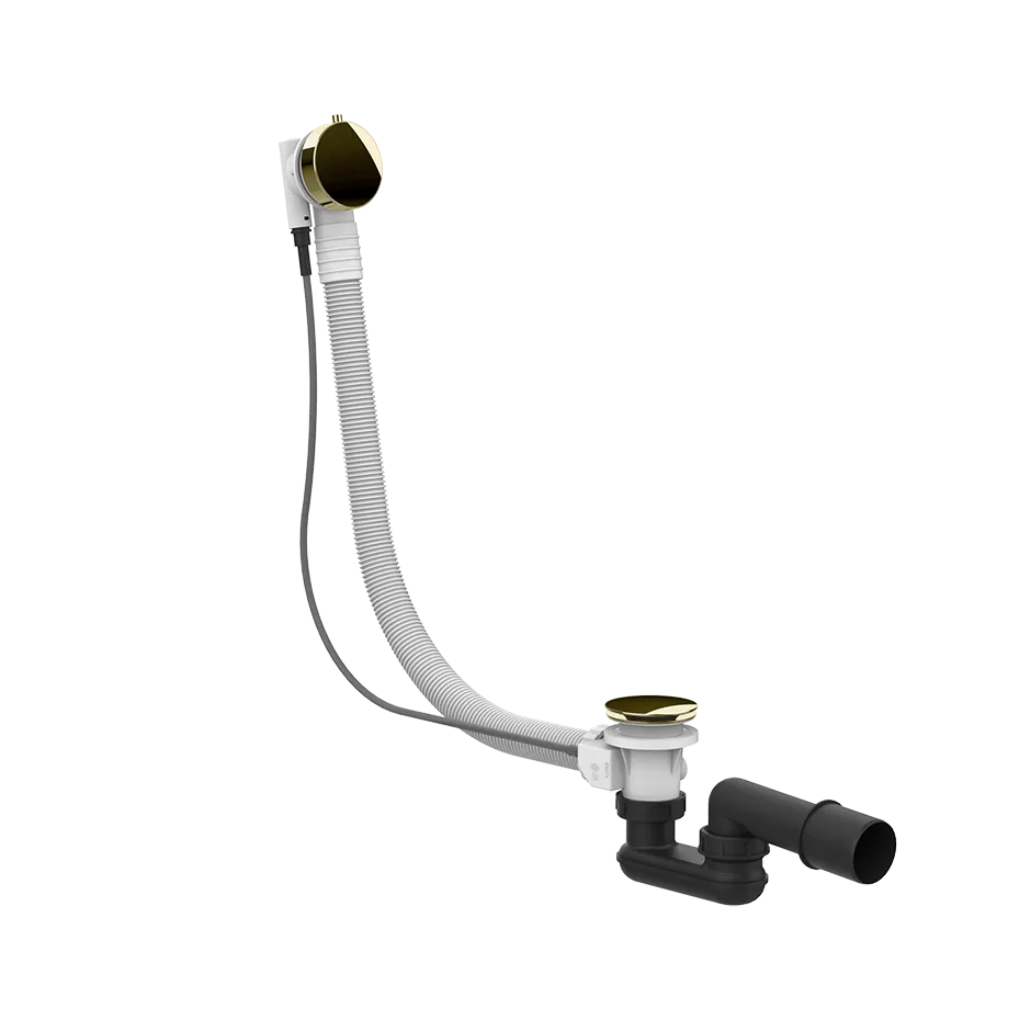 Слив-перелив для ванны полуавтоматический длина 70см 710 Brass PVD GESSI