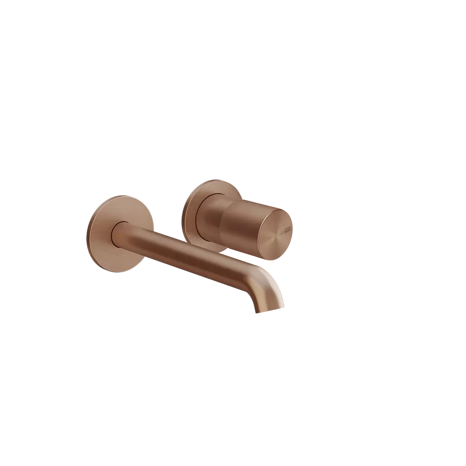 Смеситель для раковины настенный скрытого монтажа с средним изливом HABITO UNITO 708 Copper Brushed PVD GESSI