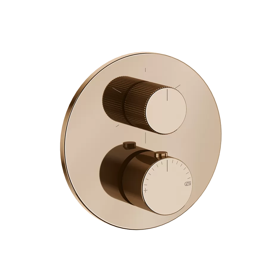 Внешняя часть термостатического смесителя на 3 выхода