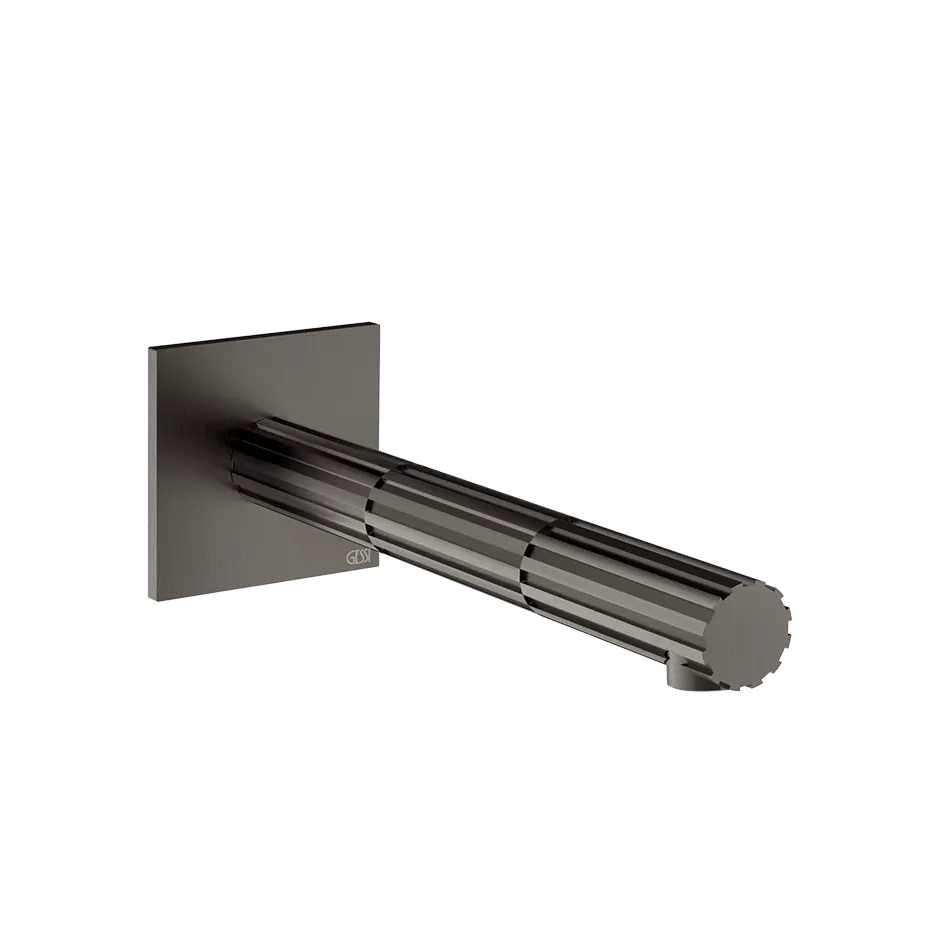 Излив настенный 180мм GESSI INCASTRI 707 Black Metal Brushed