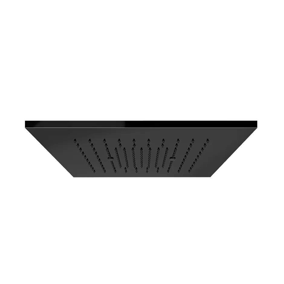 Накладная панель для верхнего душа 350x350 MINIMALI тропический ливень 706 Black Metal PVD GESSI