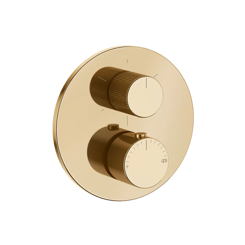 Внешняя часть термостатического смесителя на 3 выхода