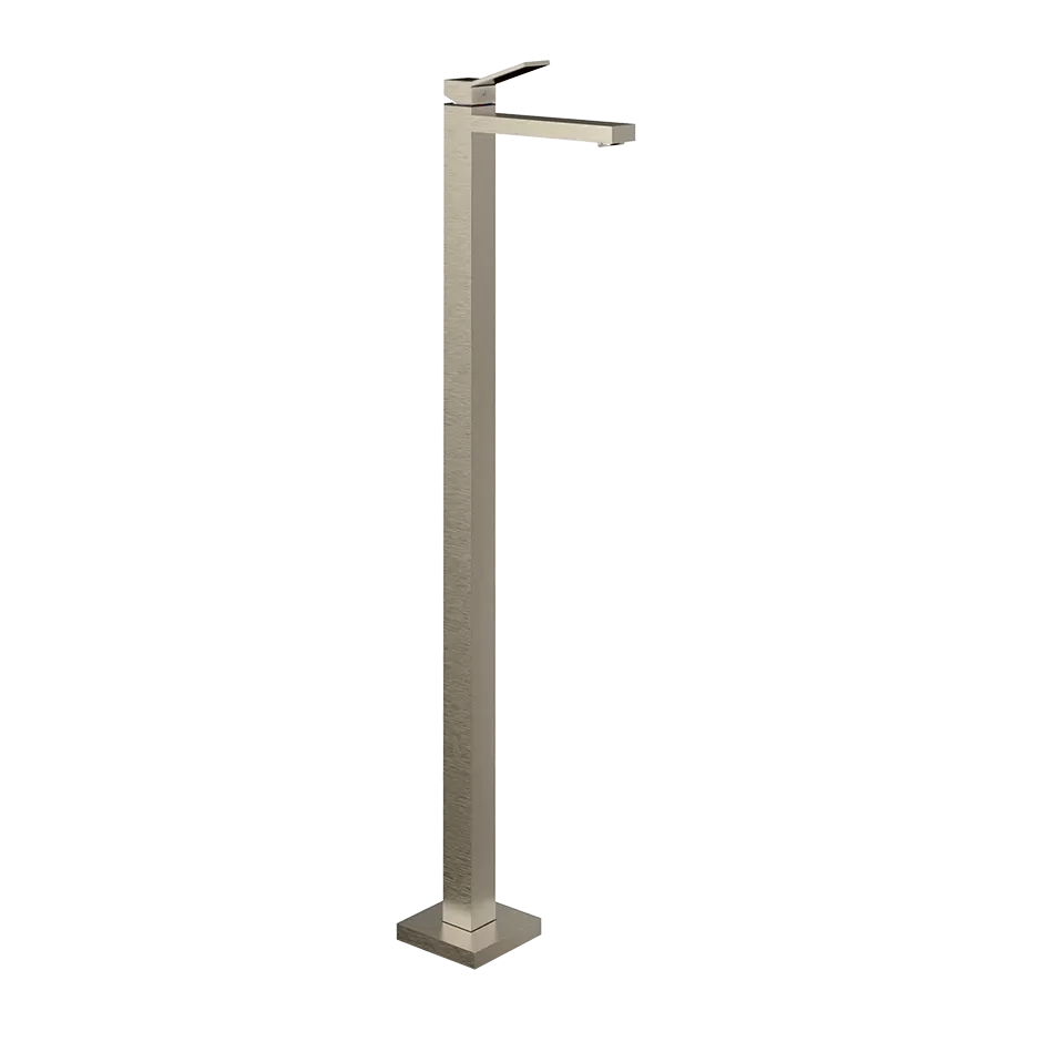 Смеситель для раковины напольный RETTANGOLO K 149 Finox Brushed Nickel GESSI