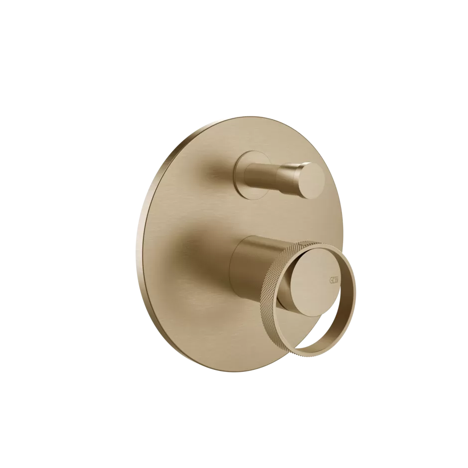 Смеситель для ванны/душа скрытого монтажа внешняя часть 2 потока ANELLO 726 Warm Bronze Br. PVD GESSI