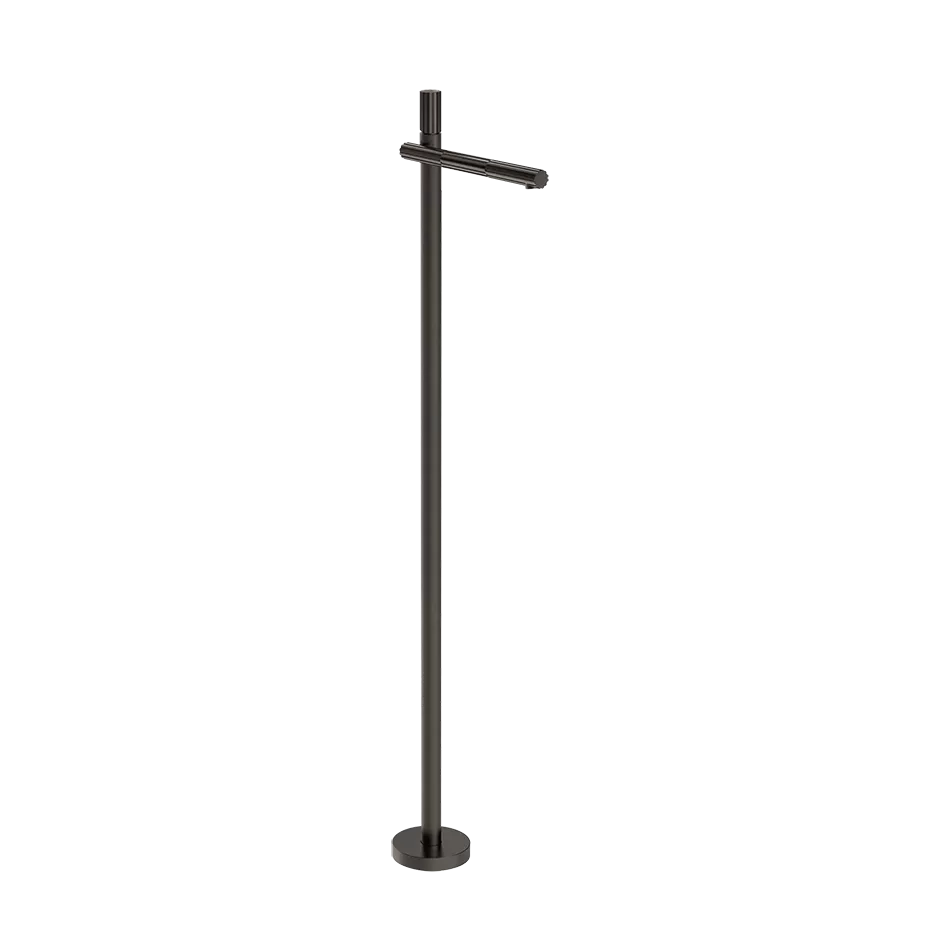 Смеситель для раковины напольный GESSI INCASTRI 707 Black Metal Brushed
