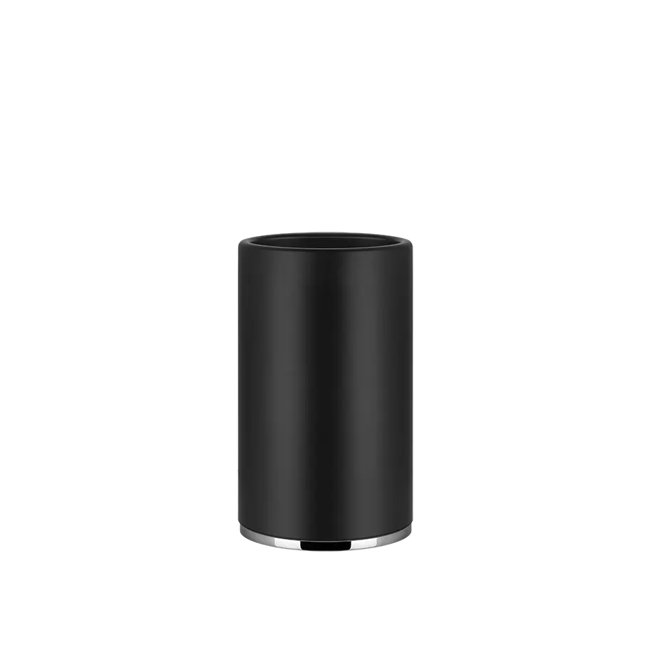 Стакан настольный черное стекло ORIGINI 727 Brushed Brass PVD GESSI