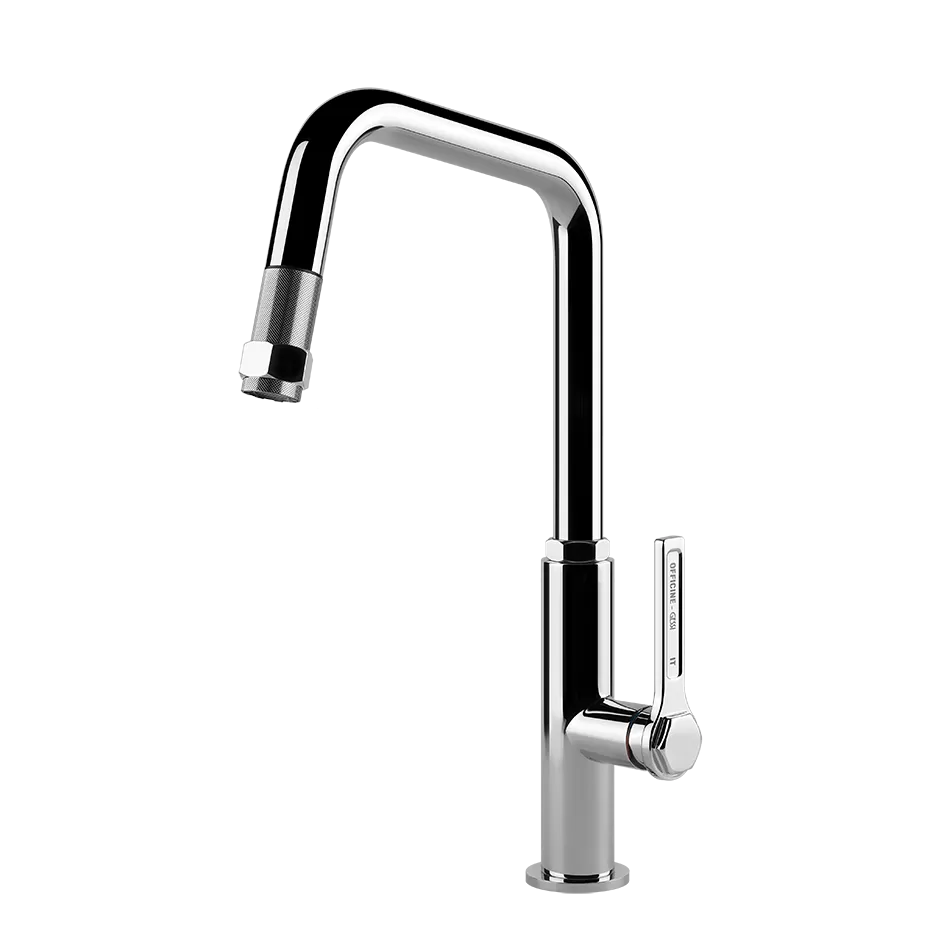Смеситель для кухни вытяжной излив OFFICINE GESSI 031 Chrome GESSI