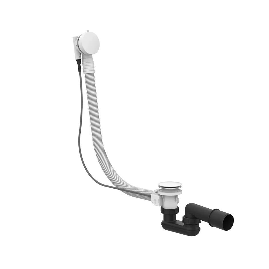 Слив-перелив для ванны полуавтоматический длина 70см 279 White CN GESSI