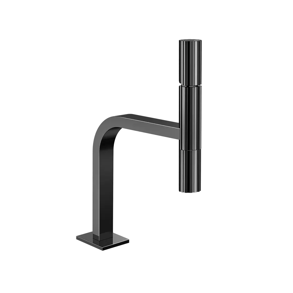 Смеситель для раковины Sospeso с донным клапаном GESSI INCASTRI 706 Black Metal PVD