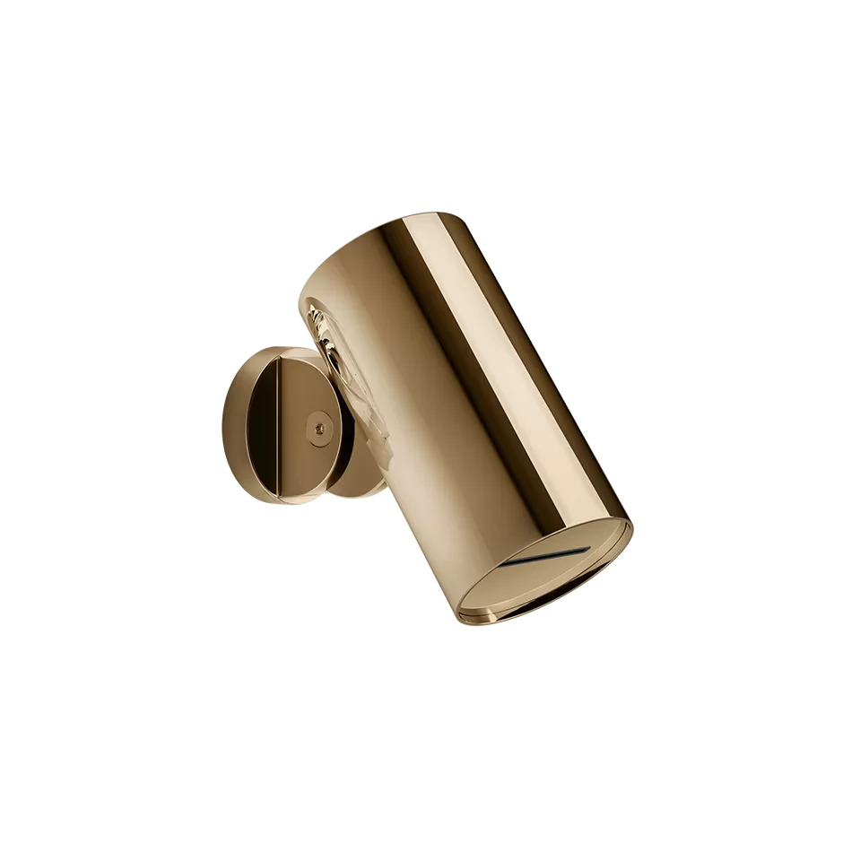 Верхний душ Ø79 настенный монтаж водопад SPOTWATER 735 Warm Bronze PVD GESSI