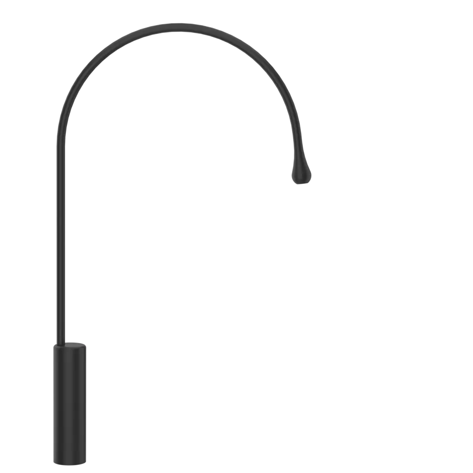 Излив на столешницу высокий GOCCIA 299 Black XL GESSI