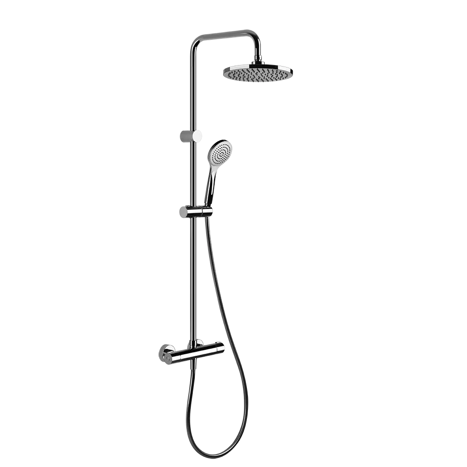 Gessi Emporio shower Настенный смеситель-термостат, душевая головка, переключатель, штанга, шланг, душ, цвет: Chrome