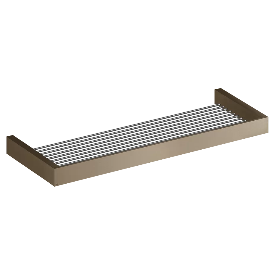 Полка 60 см gessi incastri 761 coffee bronze brushed pvd