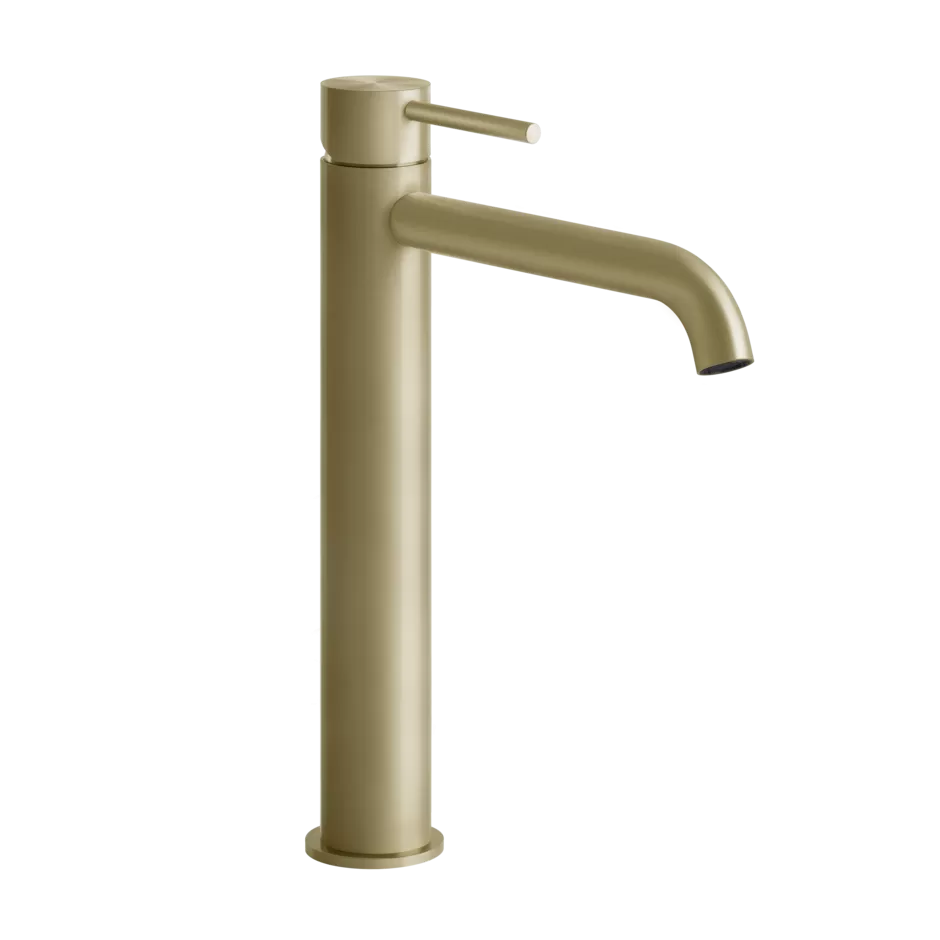 Смеситель для раковины высокий FLESSA 727 Brushed Brass PVD GESSI