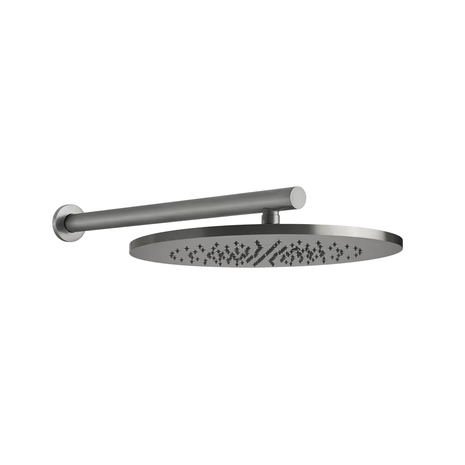 Верхний душ Ø355 настенный монтаж тропический ливень GESSI316 239 Steel Brushed GESSI