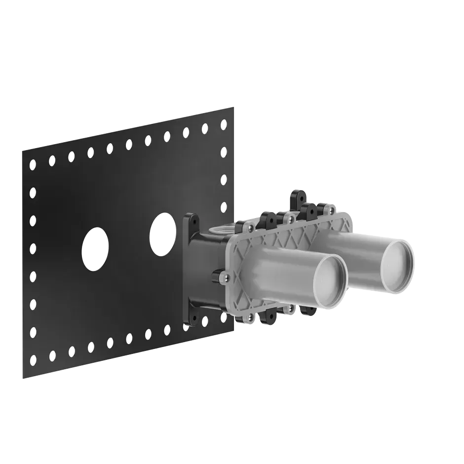 Встраиваемая часть для смесителя с изливом.