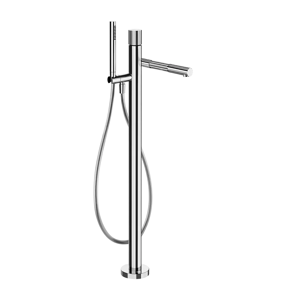Смеситель для ванны напольный с душевым набором GESSI INCASTRI 031 Chrome