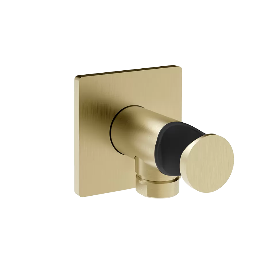 Подключение для душевого шланга с держателем INVERSO 727 Brushed Brass PVD GESSI