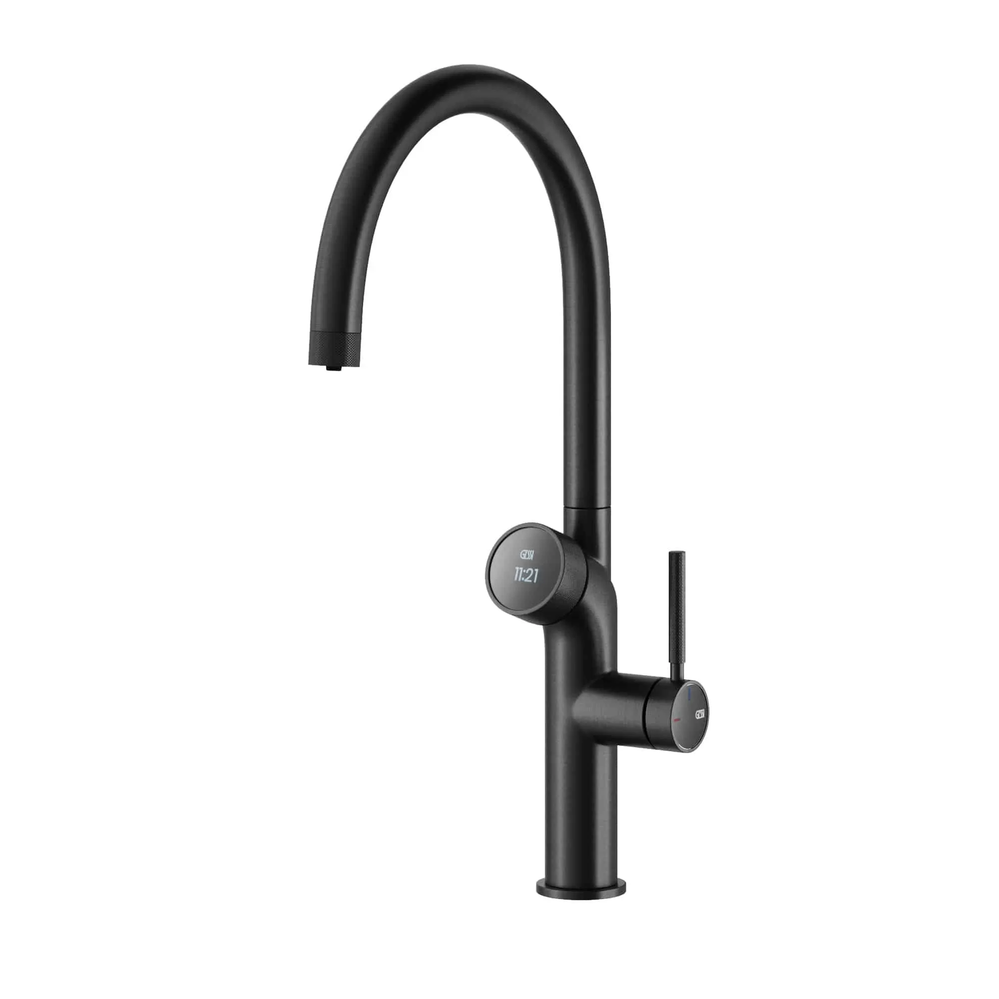 Смеситель для кухни электронный фильтрация горячей/холодной воды газирование 46,5см gessi vita 299 Matte Black