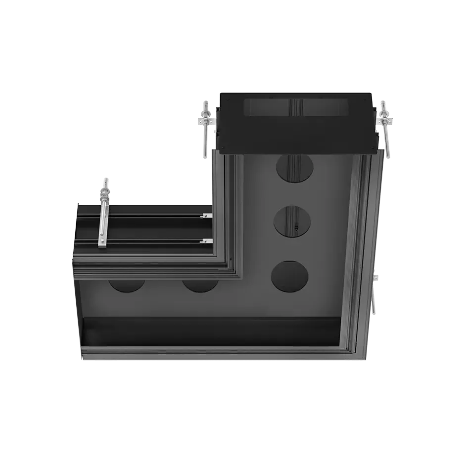 Binario угловой профиль 740X740мм на 5 модулей с установкой Easy-Fix