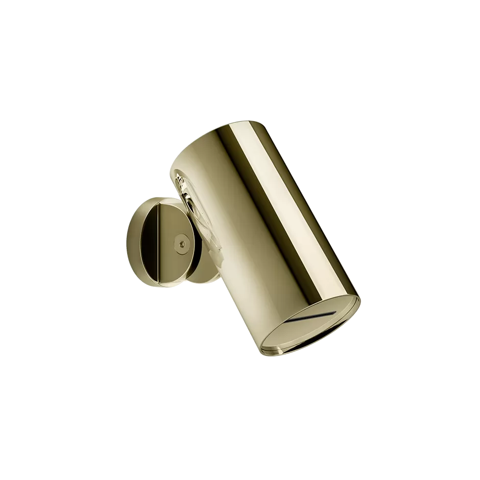 Верхний душ Ø79 настенный монтаж водопад SPOTWATER 710 Brass PVD GESSI