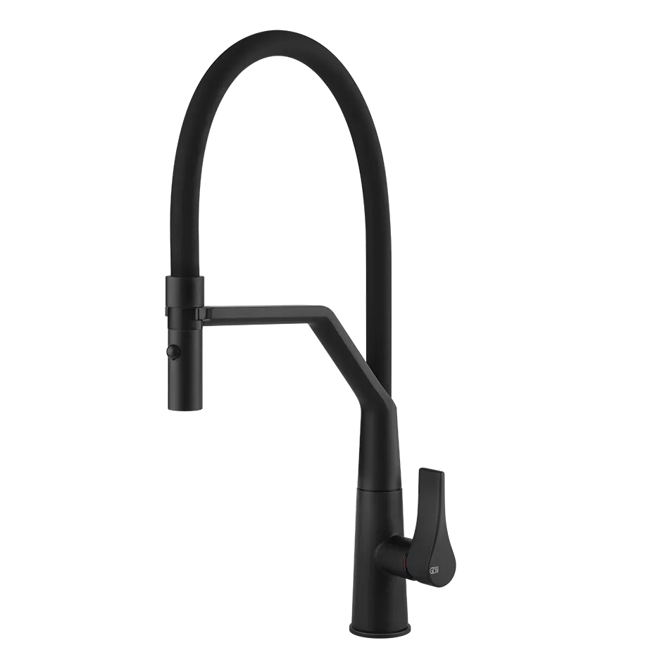 Смеситель для кухни гибкий излив PROTON 299 Black XL GESSI