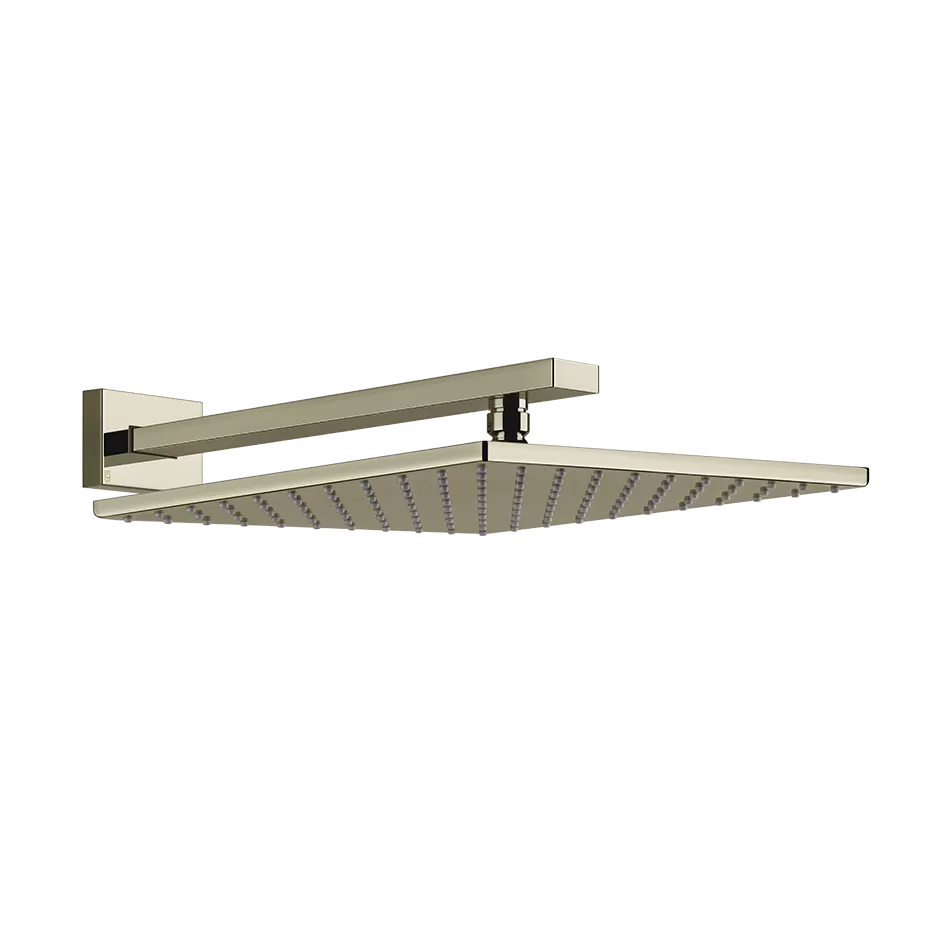 Верхний душ 301x301 настенный монтаж тропический ливень RETTANGOLO 720 Nickel PVD GESSI