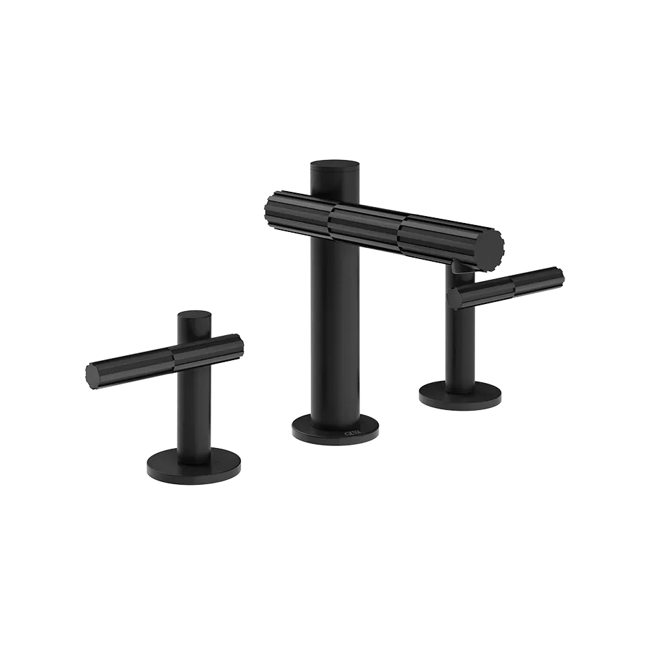 Смеситель для раковины на 3 отверстия GESSI INCASTRI 299 Matte Black