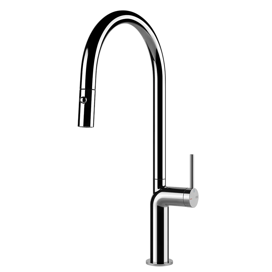 Смеситель для кухни вытяжной излив STELO 031 Chrome GESSI