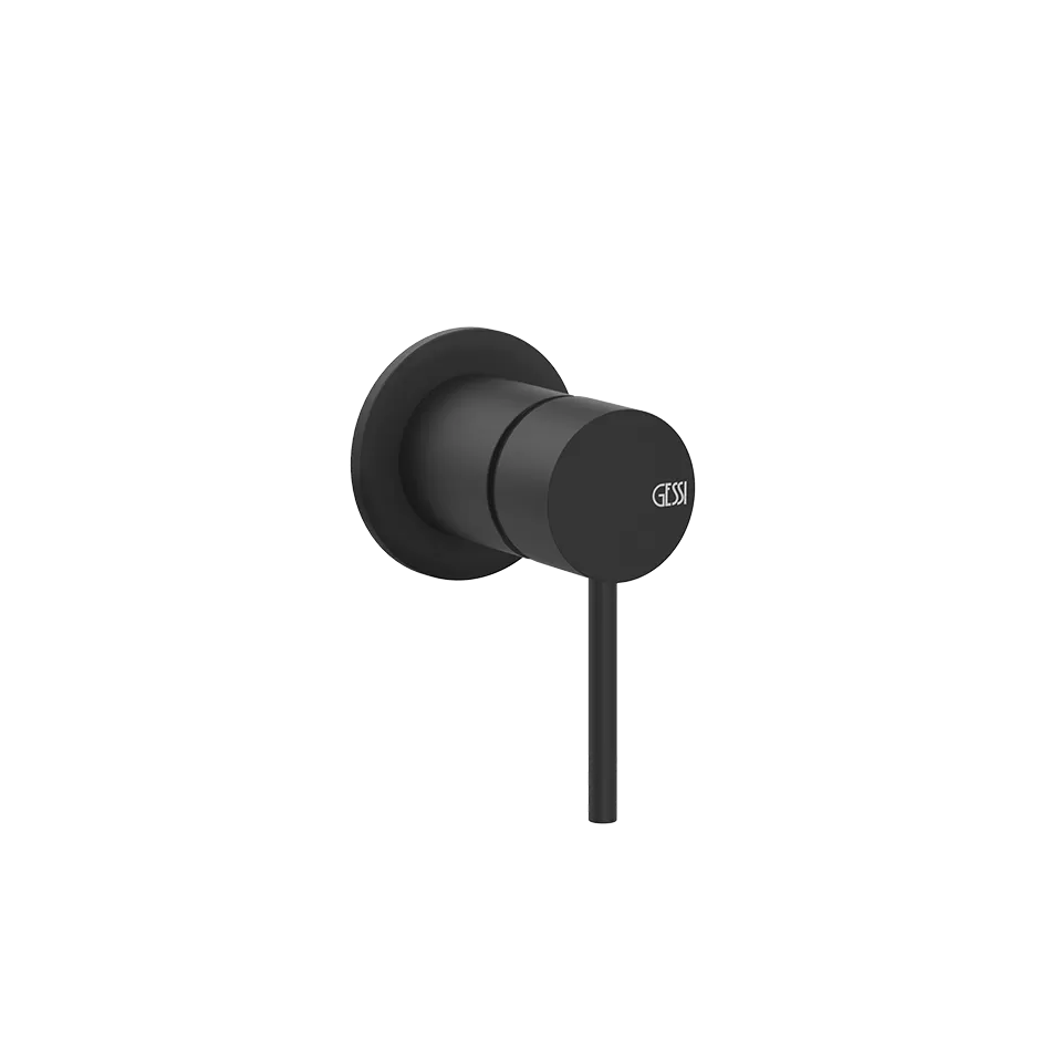 Смеситель для душа скрытого монтажа внешняя часть 1 поток FLESSA 299 Black XL GESSI