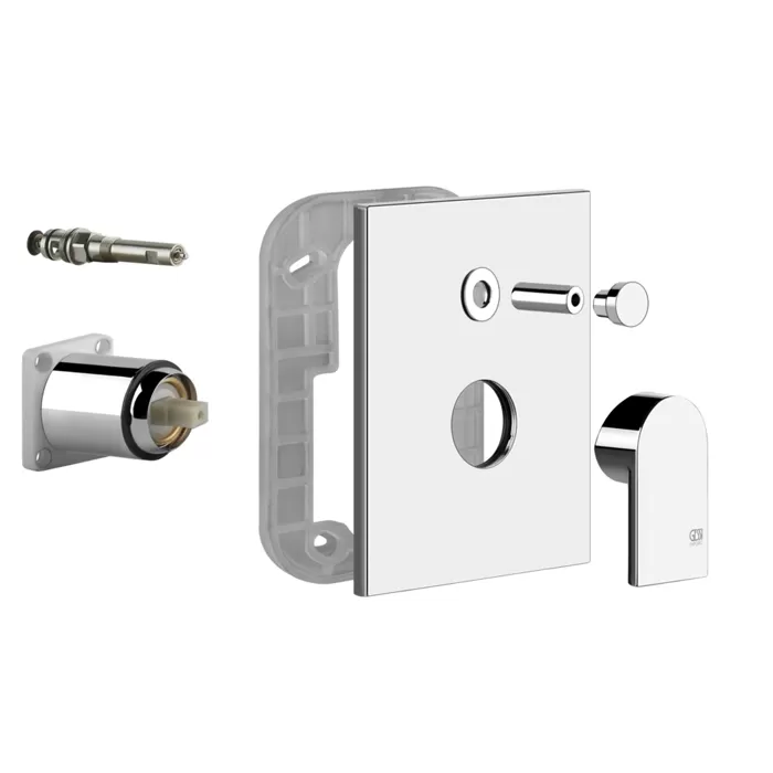 Смеситель для ванны/душа скрытого монтажа внешняя часть 2 потока EMPORIO VIA MANZONI 031 Chrome gessi