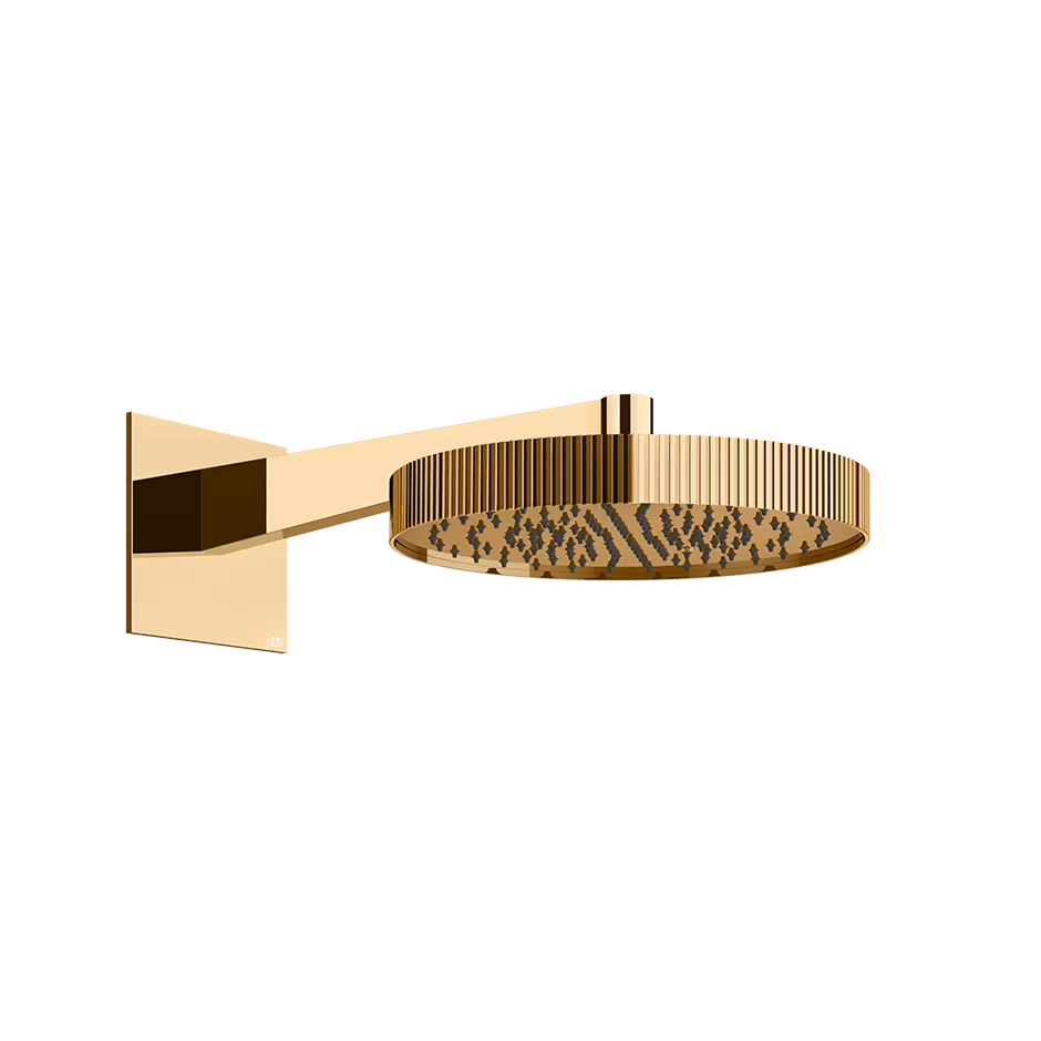 Верхний душ настенный с регулировкой наклона gessi incastri 735 warm bronze pvd