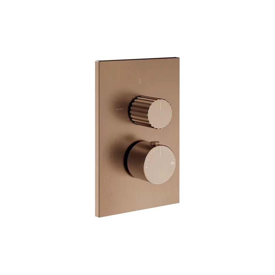 Смеситель для душа термостатический скрытого монтажа на 3 потока GESSI INCASTRI 708 Copper Brushed PVD