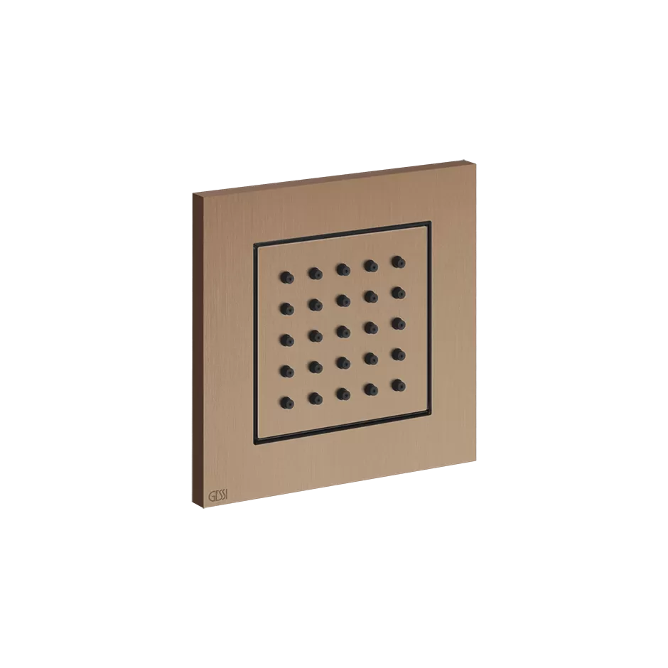 Гидромассажная форсунка внешняя часть 708 Copper Brushed PVD GESSI