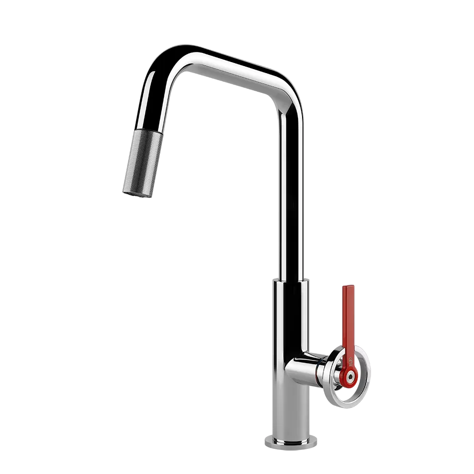 Смеситель для кухни вытяжной излив OFFICINE GESSI 031 Chrome GESSI