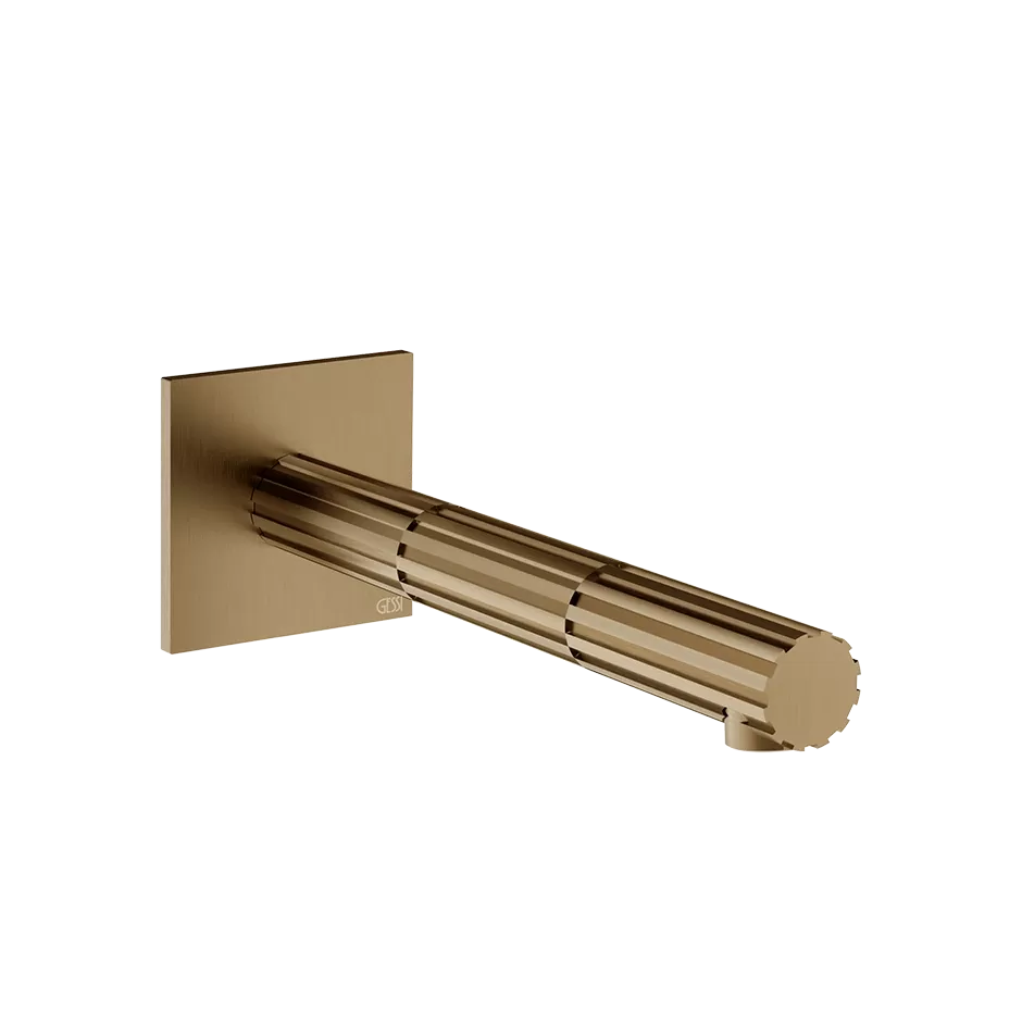 Излив настенный 180мм GESSI INCASTRI 791 Deep Bronze Brushed Pvd