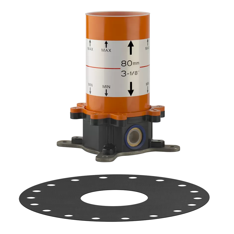Встраиваемая часть для напольного смесителя для ванны с душевой лейкой