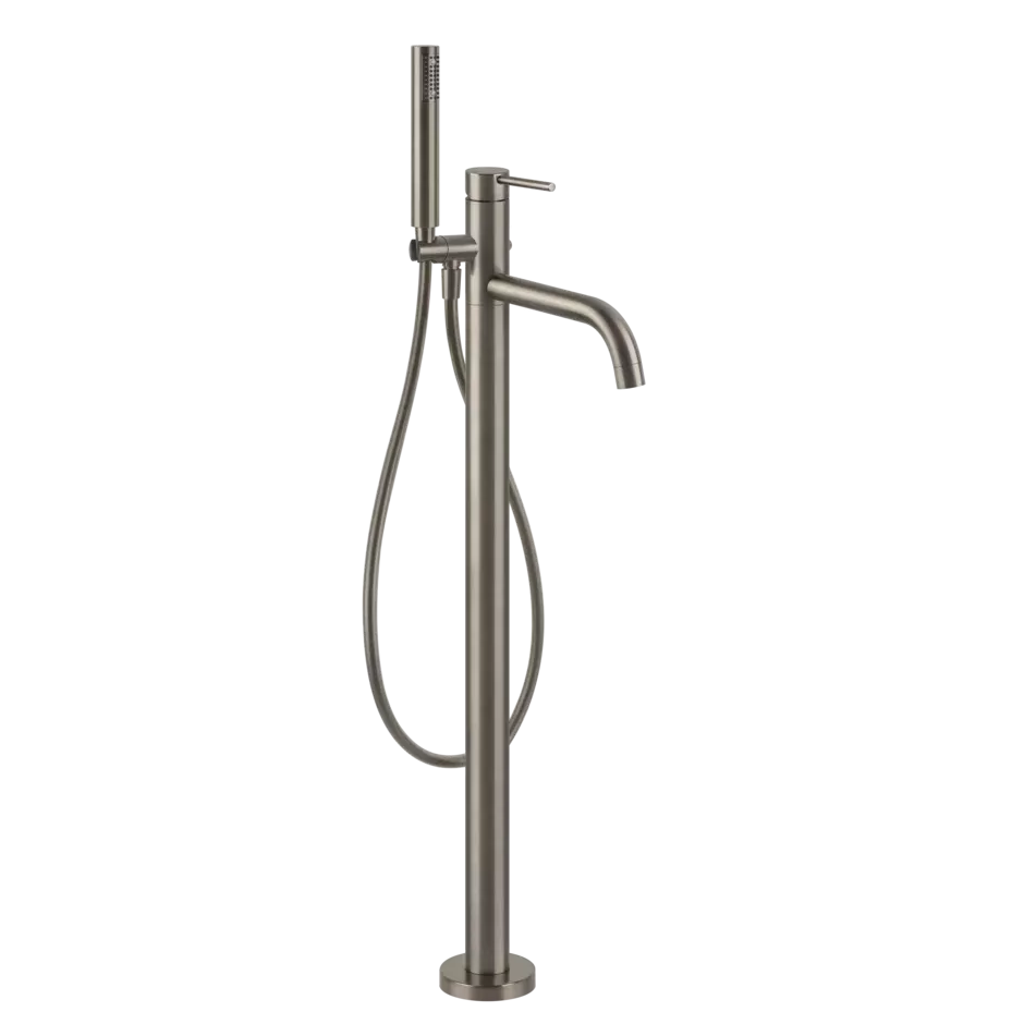 Смеситель для ванны напольный с душевым набором без скрытой части EMPORIO 149 Finox Brushed Nickel GESSI