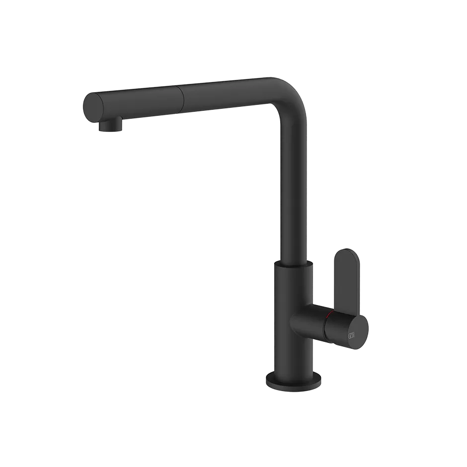 Смеситель для кухни вытяжной излив HELIUM 299 Black XL GESSI