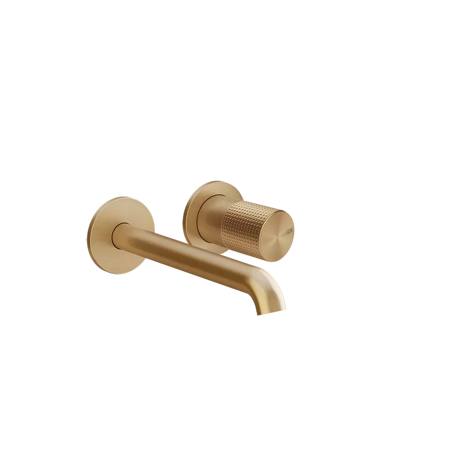 Смеситель для раковины настенный скрытого монтажа с средним изливом HABITO CESELLO 726 Warm Bronze Br. PVD GESSI