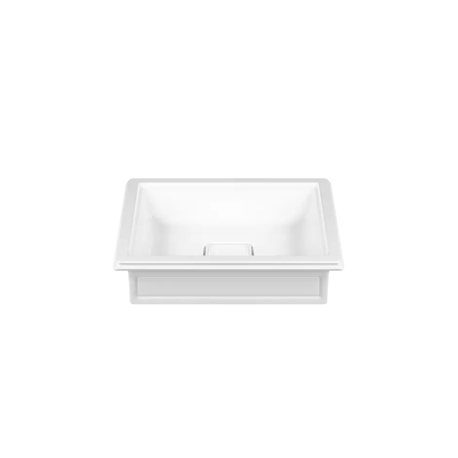 Накладная раковина в керамике без перелива. При установке под столешницу требуется арт. RIR4268