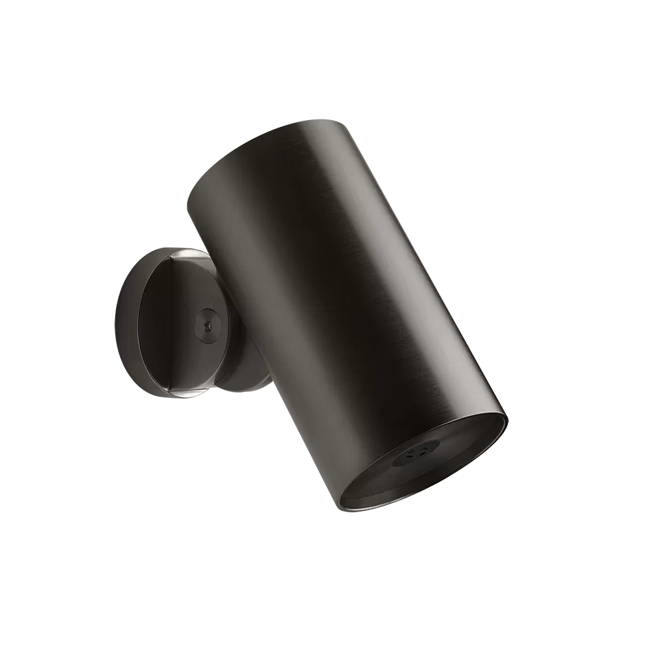 Верхний душ Ø79 настенный монтаж водный туман SPOTWATERGESSI316 707 Black Metal Brushed PVD GESSI