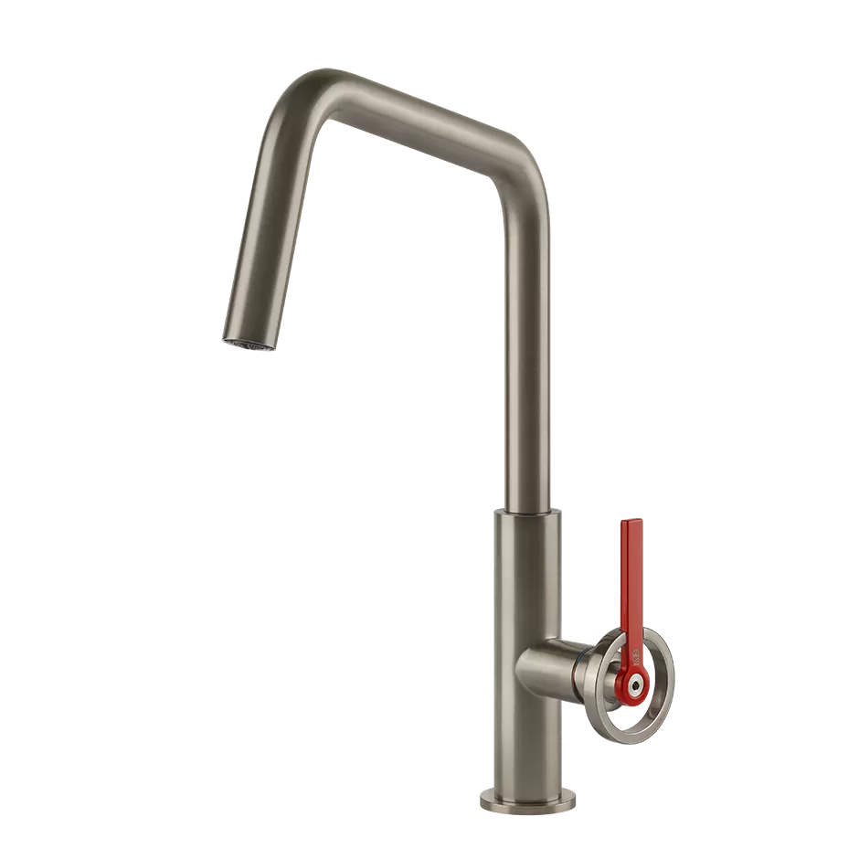 Смеситель для кухни стандартный излив OFFICINE GESSI 149 Finox Brushed Nickel GESSI