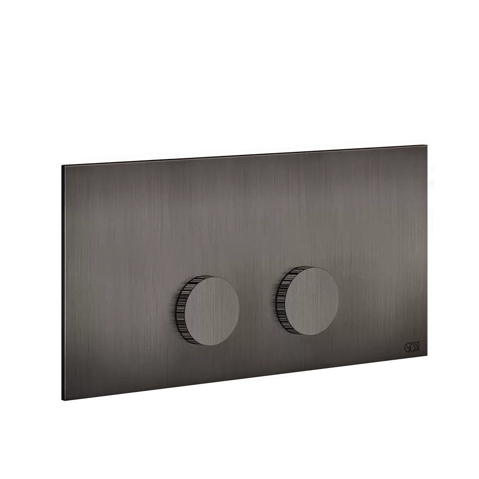 Кнопка смыва для инсталляции viega prevista INGRANAGGIO 707 Black Metal Brushed PVD GESSI
