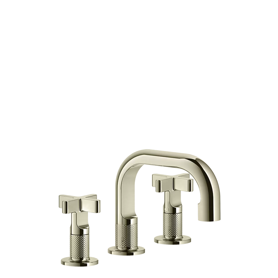 Смеситель для раковины на 3 отверстия INCISO + 720 Nickel PVD GESSI