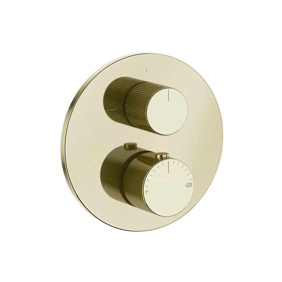 Внешняя часть термостатического смесителя на 2 выхода