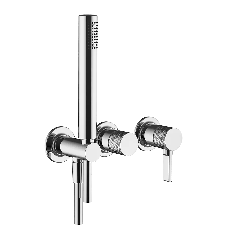 Смеситель для ванны/душа скрытого монтажа внешняя часть 2 потока INCISO 031 Chrome GESSI